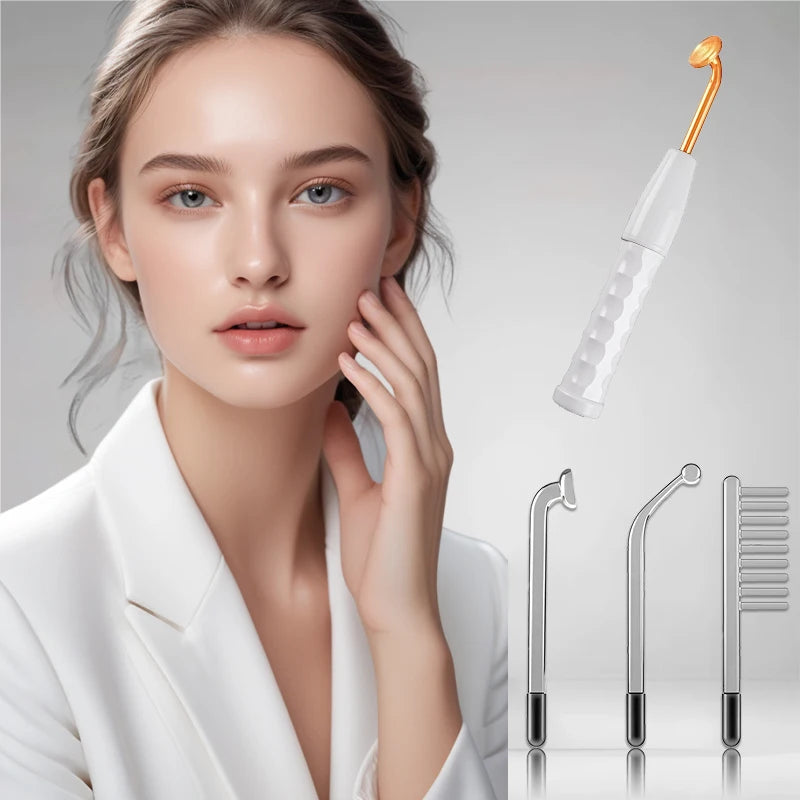 4-In-1 Facial Skin Care Stick, High Frequency Facial Massager Facial Skin Care Set Portable Skin Care Tools for Family Use Chris