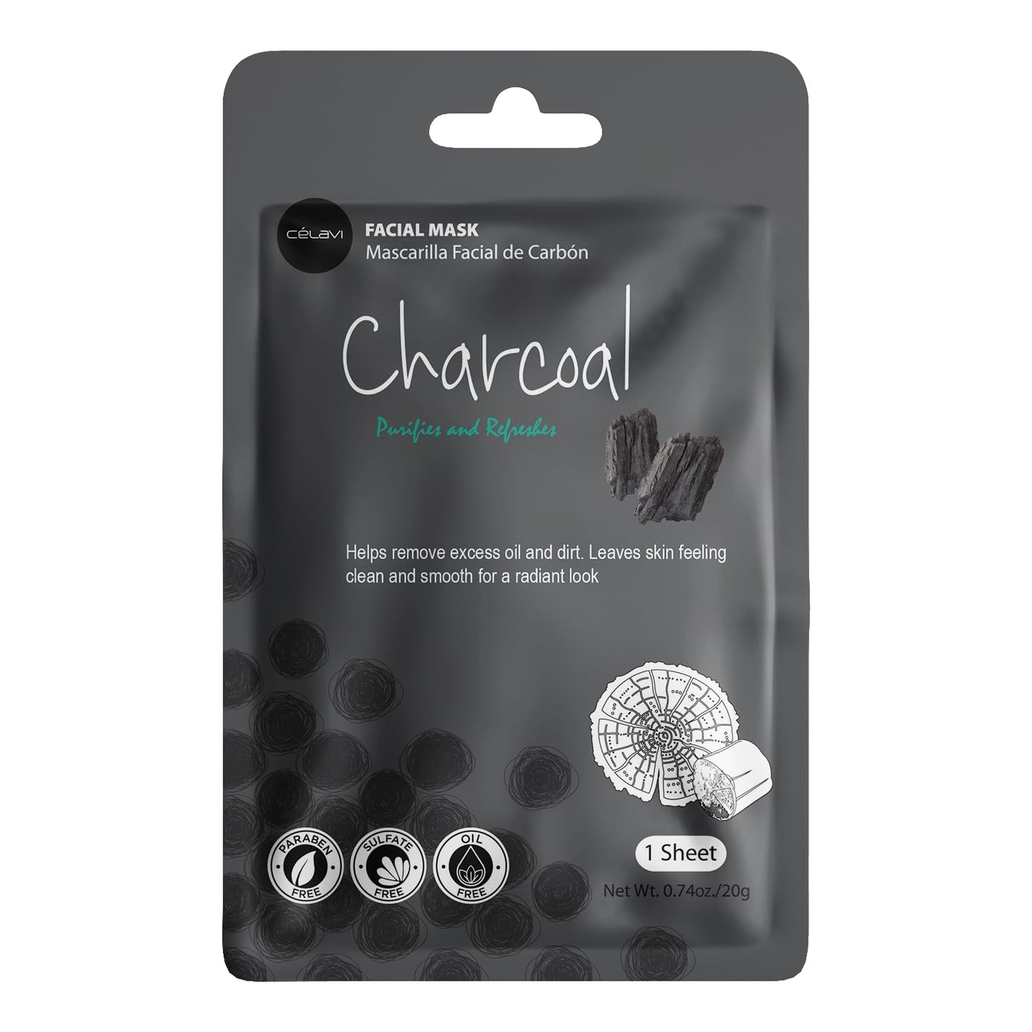 Celavi Essence Facial Face Mask Paper Sheet Korea Skin Care Moisturizing 12 Pack (Mix - 2 of Each)