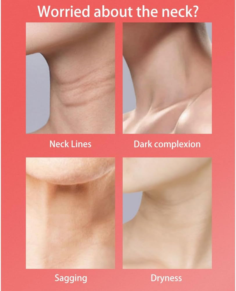 JINGYAN Neck Face Massager,3 Colour Modes and Vibration Skin Care Beauty Device,Face, Eye, Neck Skin Care Tools