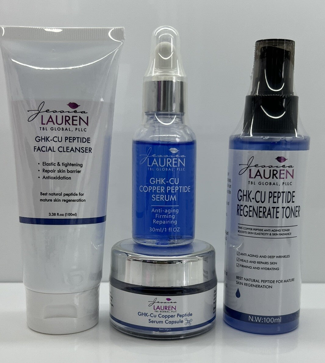 BLUE 🔹Copper Peptide GHK-CU Serum with Hyaluronic Acid anti Wrinkle Assortment