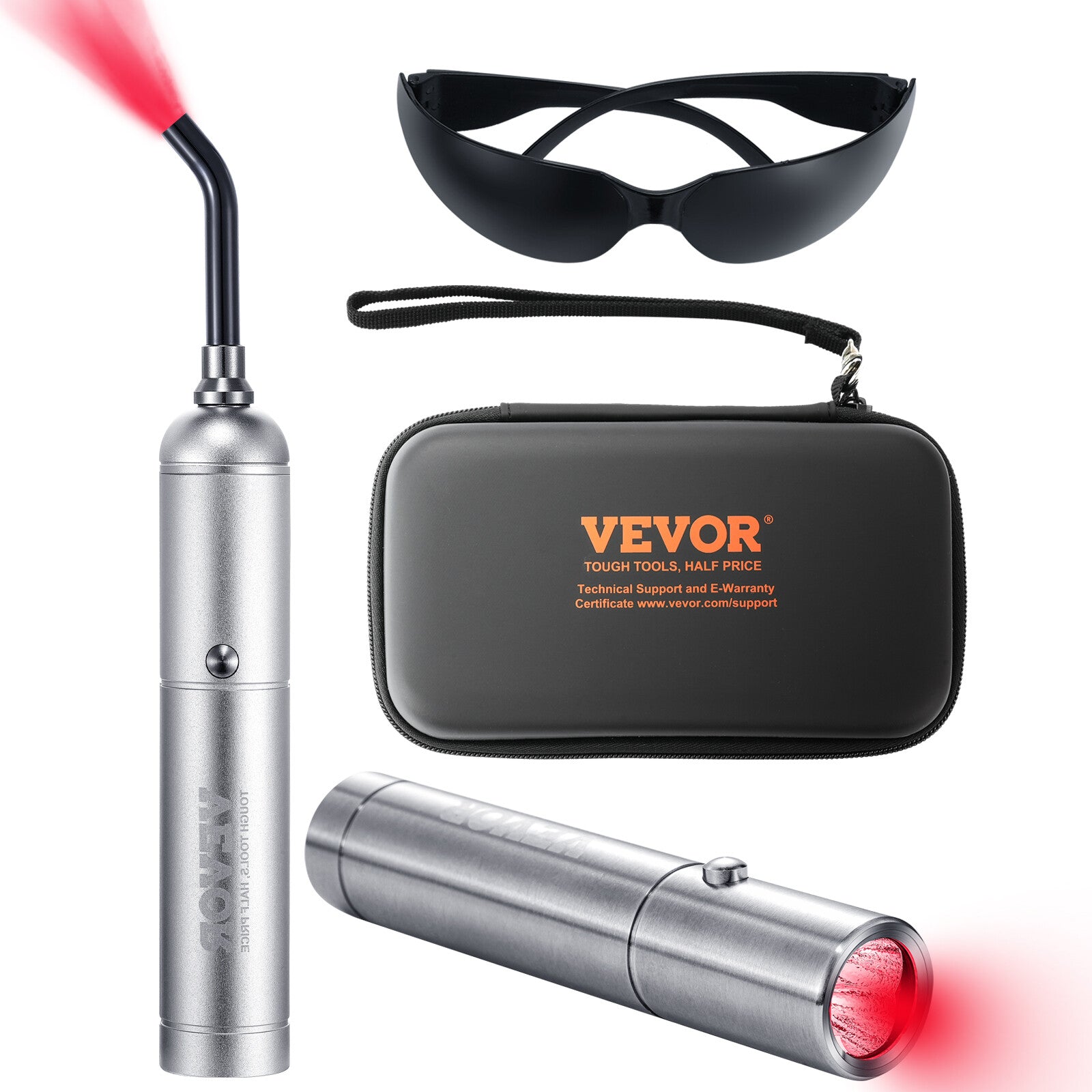 VEVOR Red Light Therapy Device & Removable Tip Facial & Body Light Therapy Wand