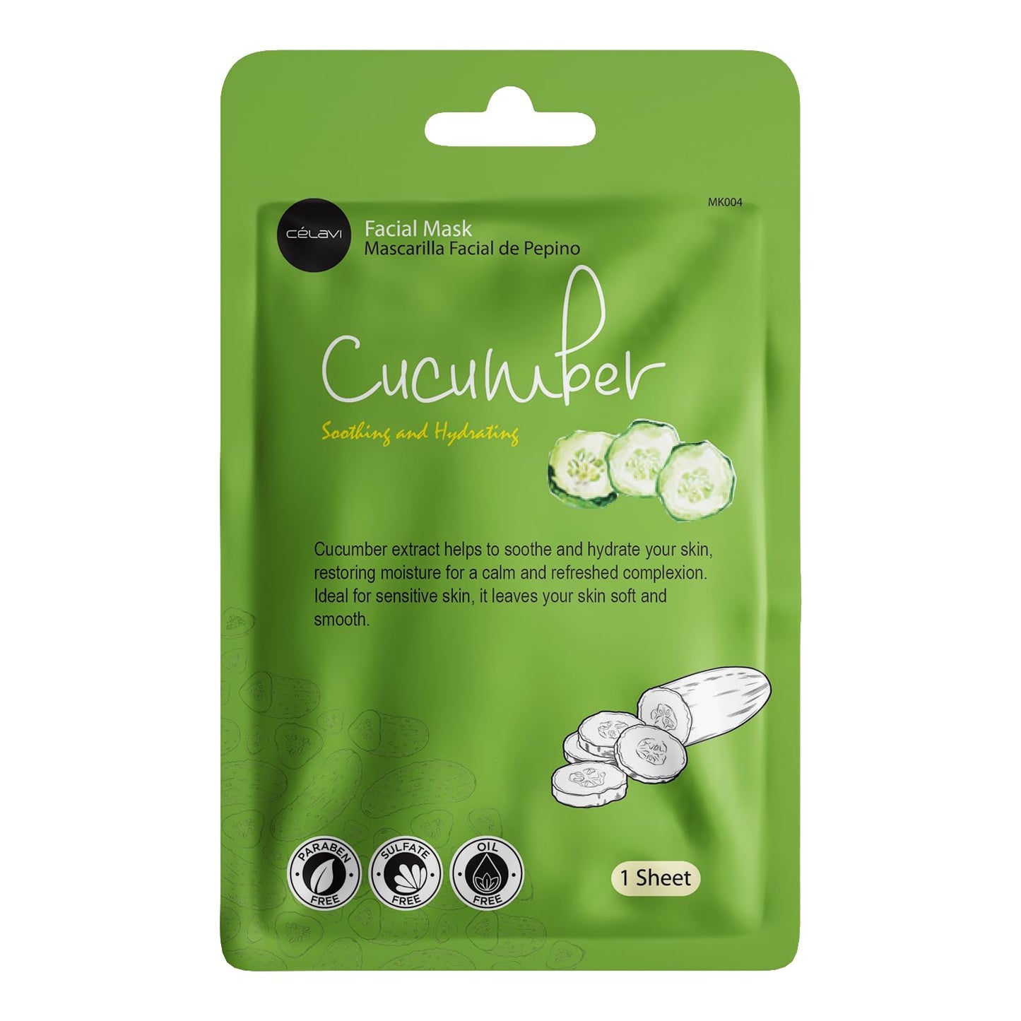 Celavi Essence Facial Face Mask Paper Sheet Korea Skin Care Moisturizing 12 Pack (Mix - 2 of Each)